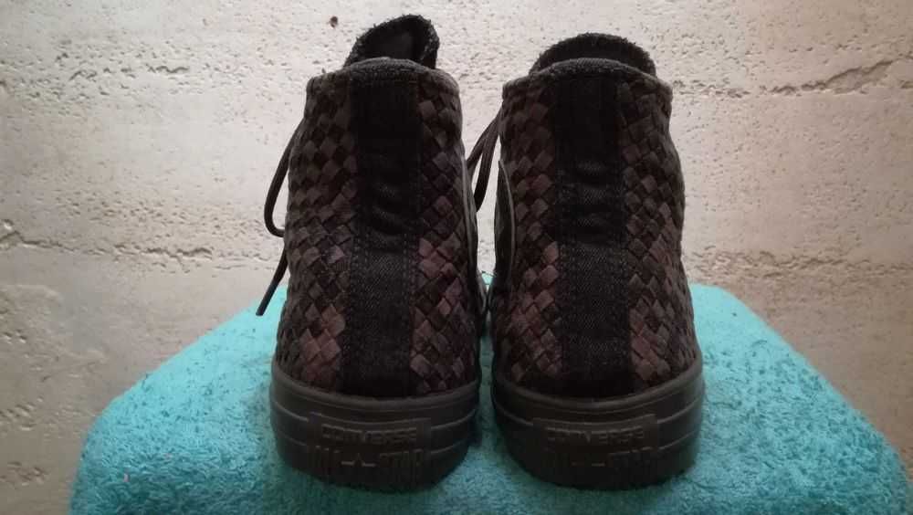 Trampki CONVERSE CT All Star BLACK GREY WEAVE HI TOP Trainers r.37 bdb