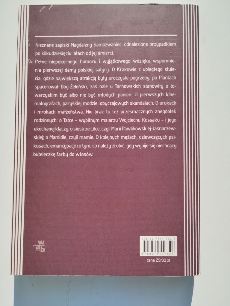 Z pamiętnika niemłodej już mężatki Magdalena Samozwaniec