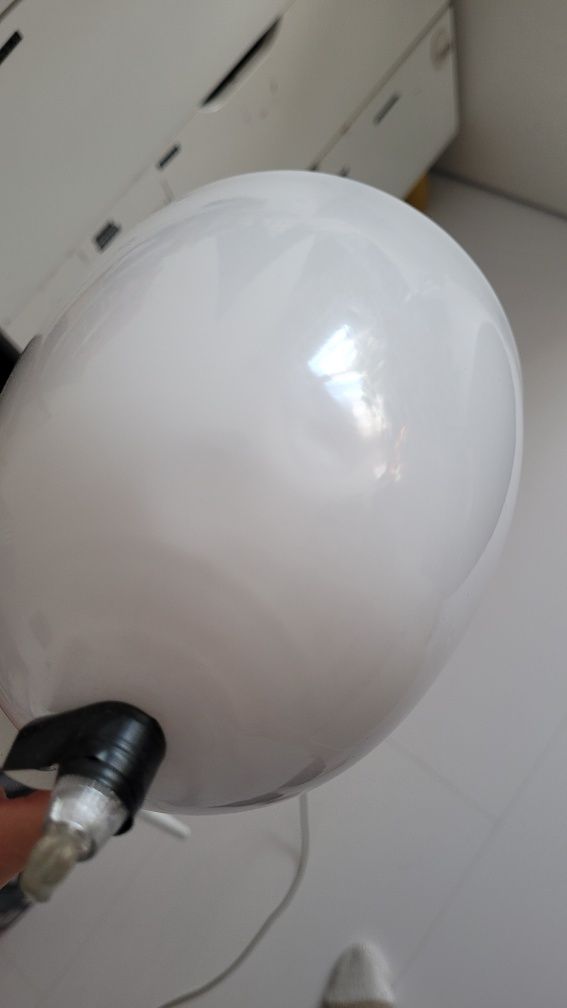Lampki nocne stołowe białe metalowe tripod sypialnia, cena za komplet