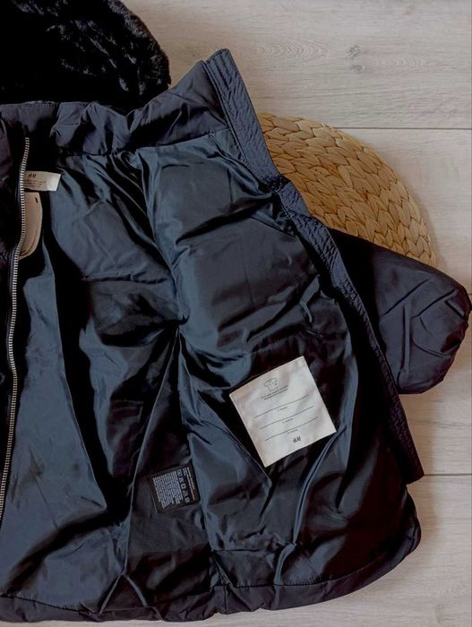 Подовжена зимова куртка від h&m ріст від 104 до 140 см