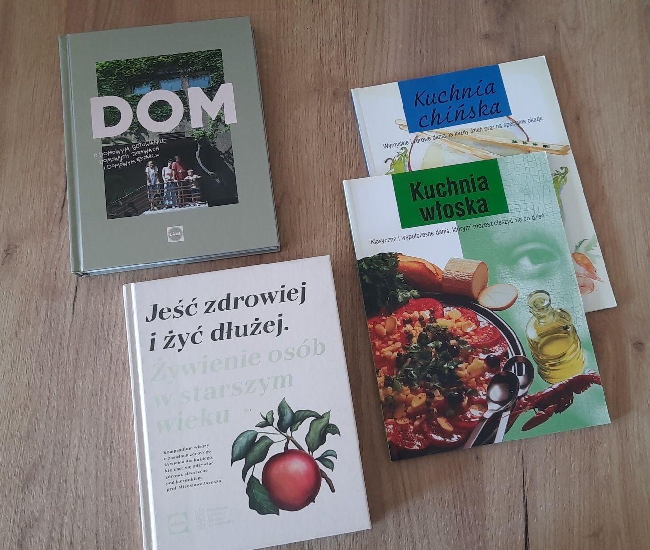 Książki kucharskie, poradniki Lidl, kuchnia włoska, chińska