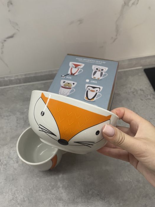 Набір дитячого посуду, миска, кружка, стакан, тарілка