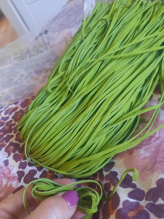 Rzemyk rzemień zielony biżuteria sznurki