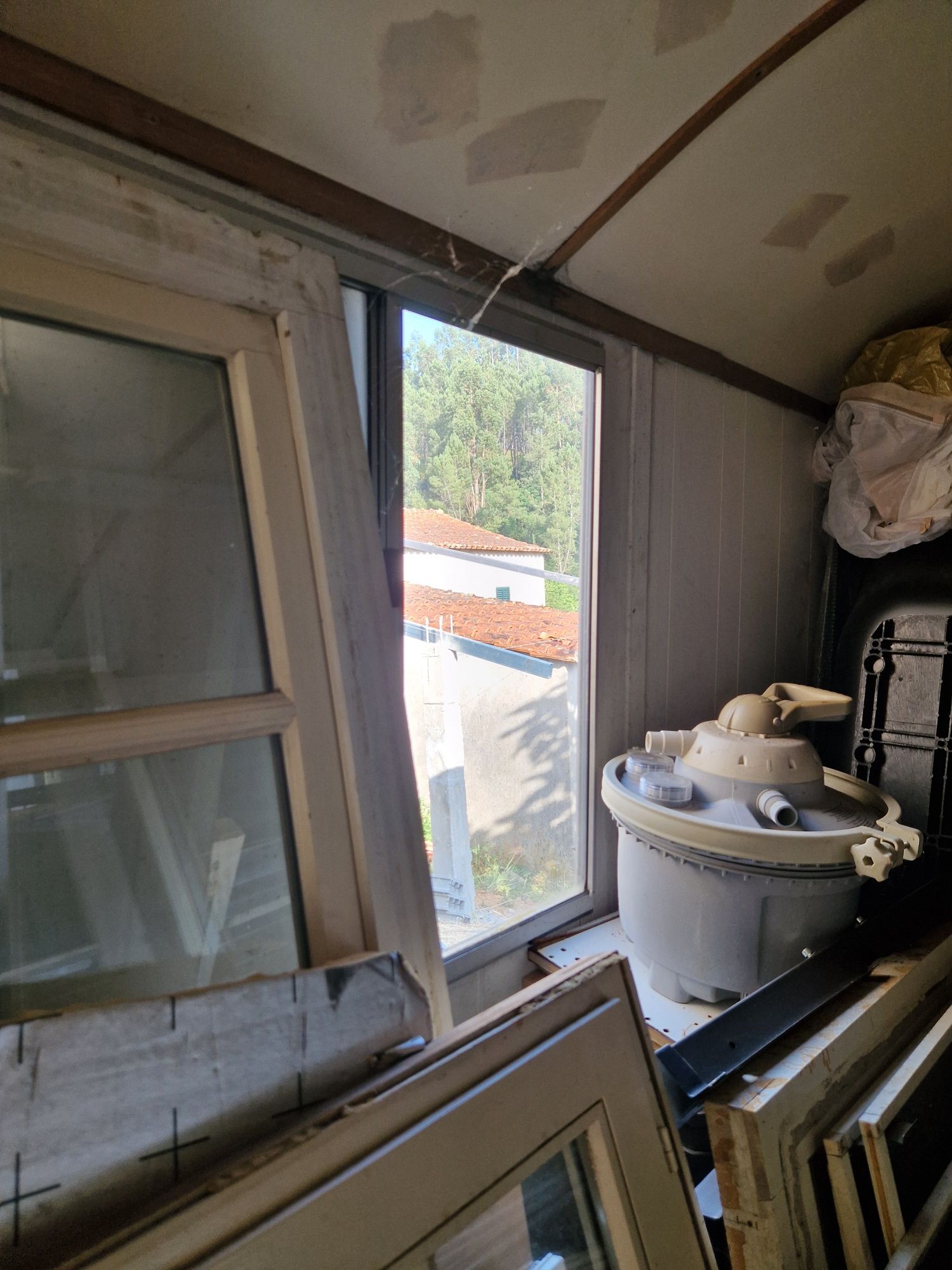 Barracão para pessoal na obra