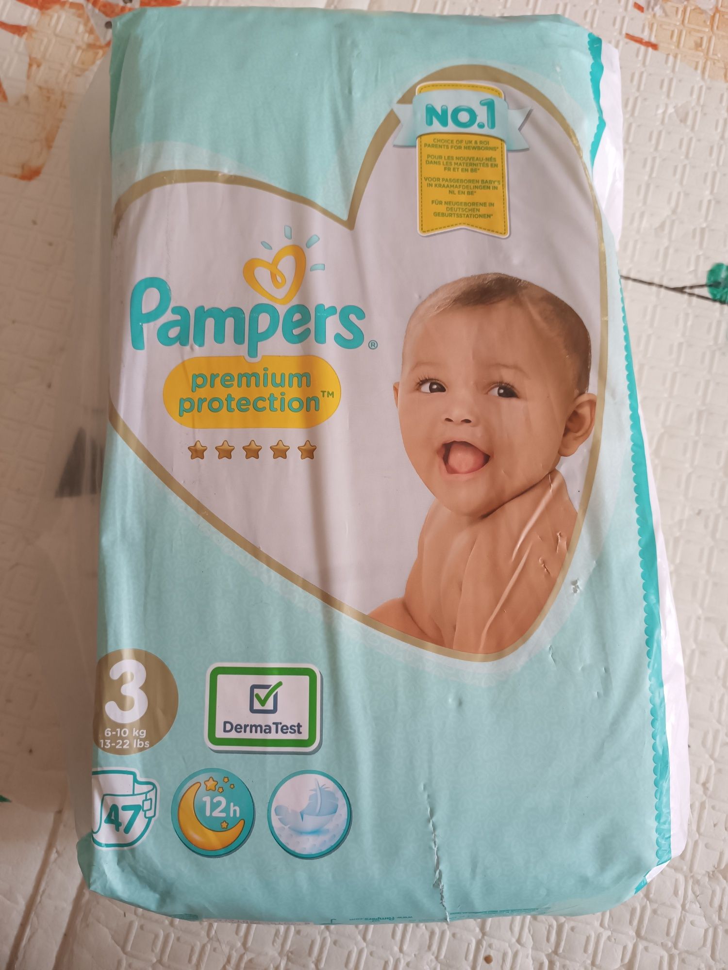 pampers premium protection 3 47 штук