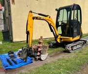 JCB 8018  Minikoparka JCB 8018/2010 z wiertnicą!!! Cena 49900,00 zł netto