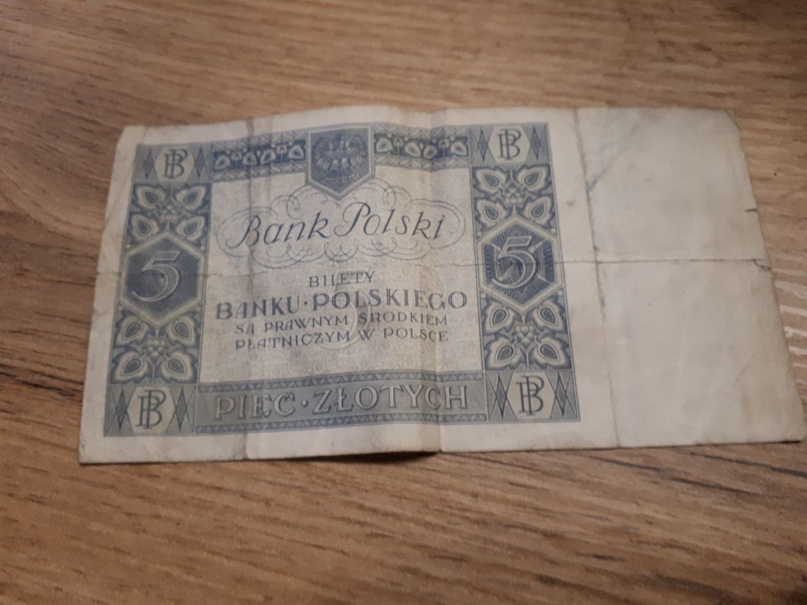 5 złotych 1930 banknot