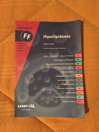 Livro técnico Fast Facts Hiperlipedemia (como novo)