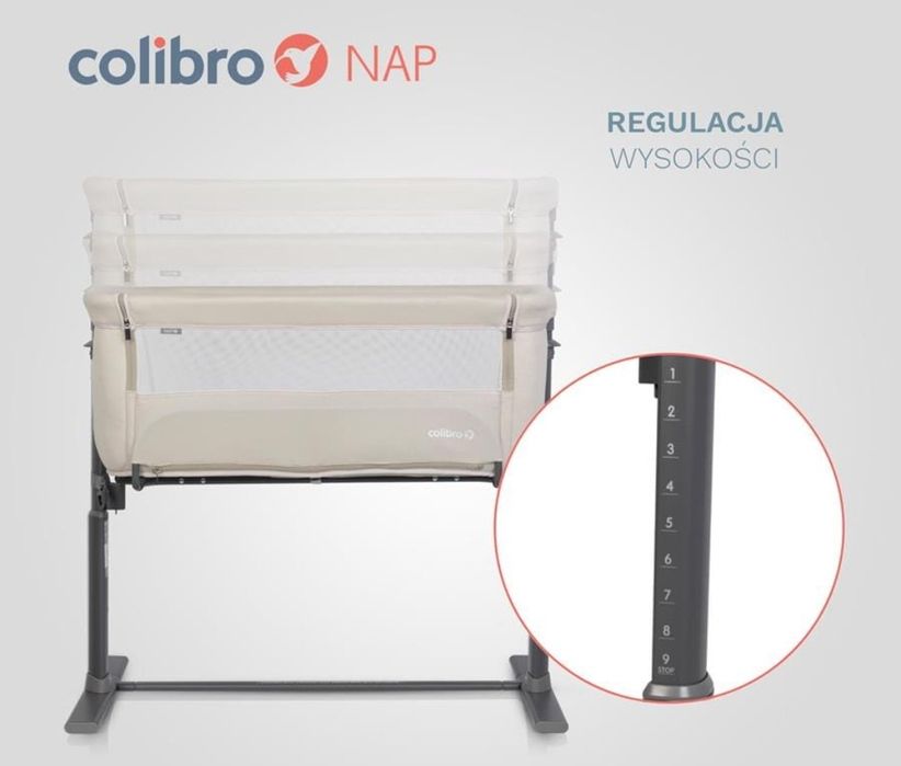 Łóżeczko dziecięce dostawne Colibro Nap Taup