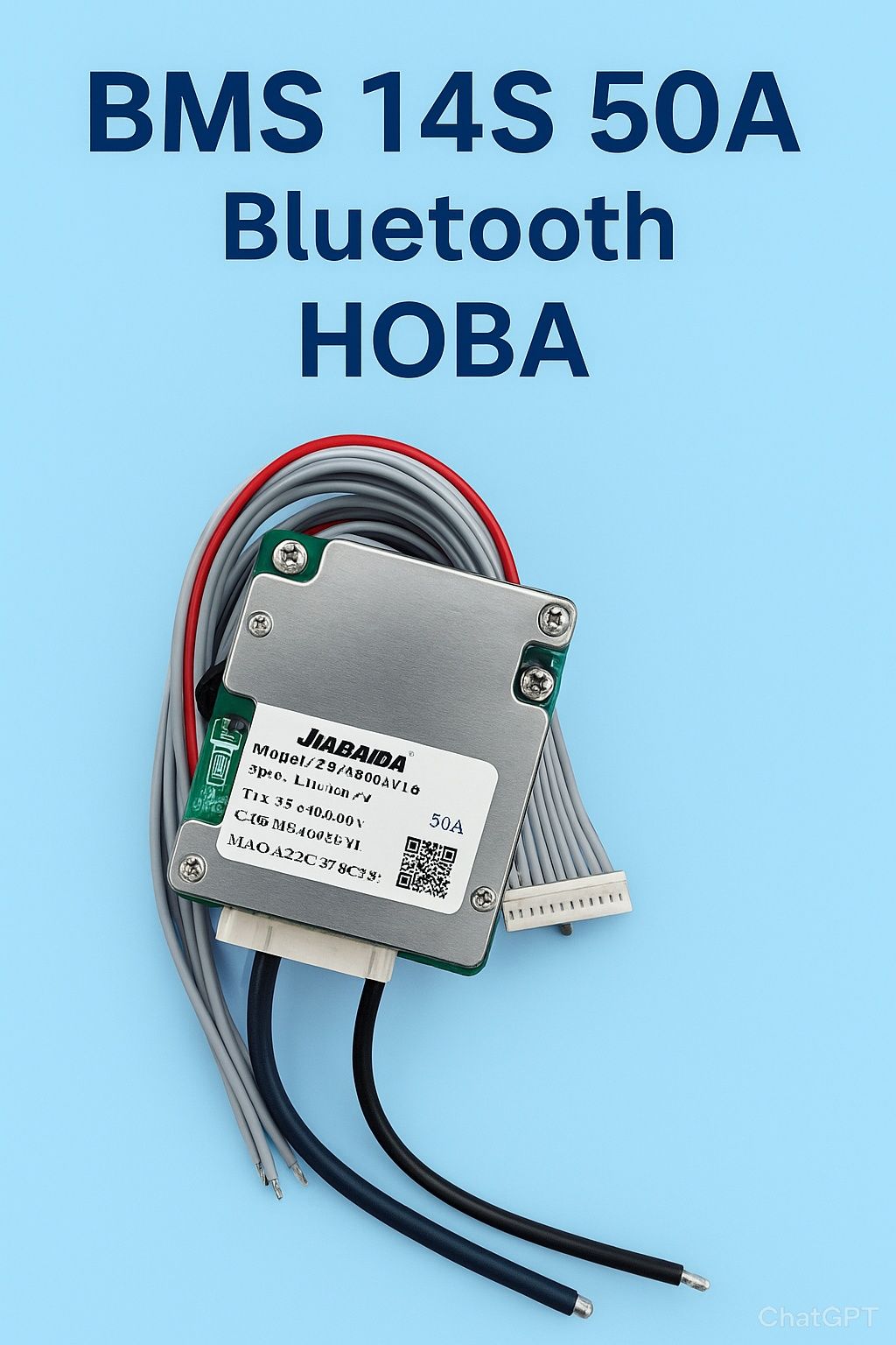 BMS JBD 14S 50A (пік 150A) Li-ion з Bluetooth — нова