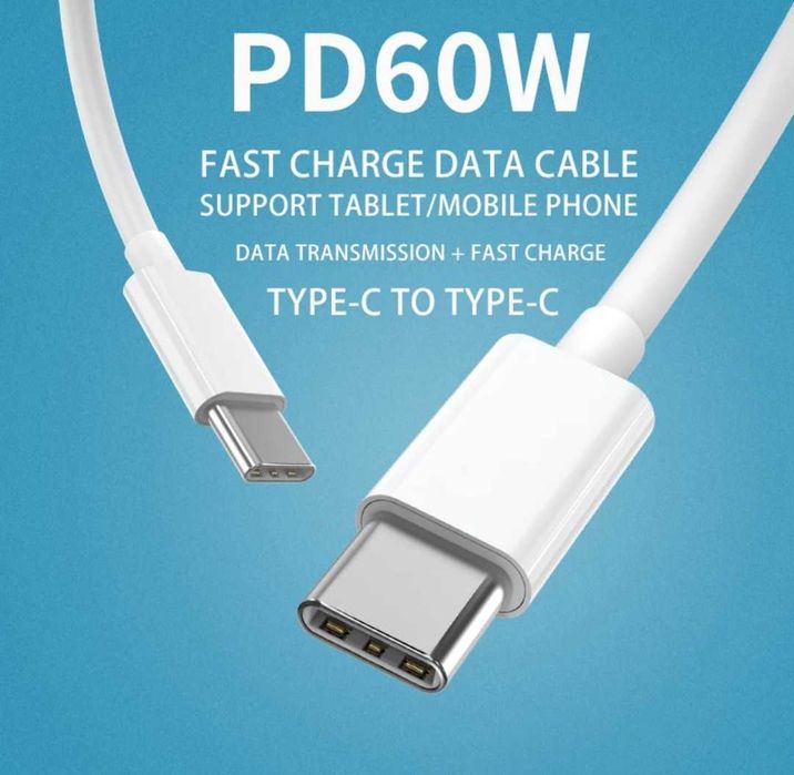 Cabo tipo c para tipo c 60w