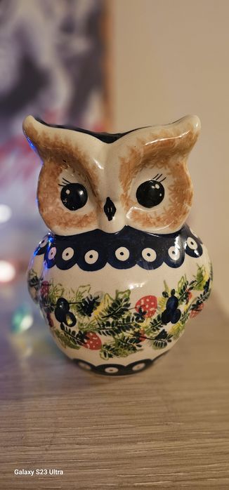 Bolesławiec Ceramika Sowa