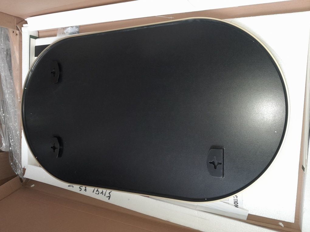 Lustro ścienne owalne dekoracyjne złote antok 51x91cm poziome pionowe