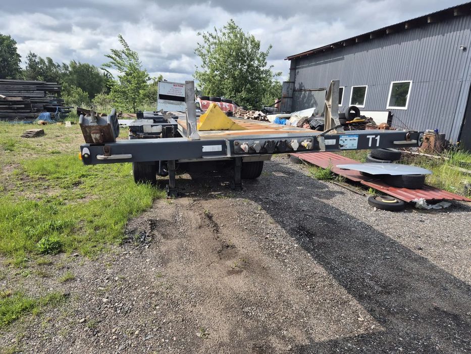 D-TEC D-tec 5osi , 3 osie skrętne  Naczepa do przewozu kontenerów / rozpinka