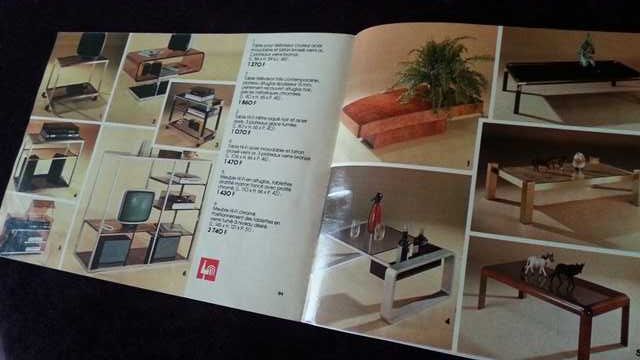 katalog meble 1977-78  Mobilier de France unikat wzory vintage