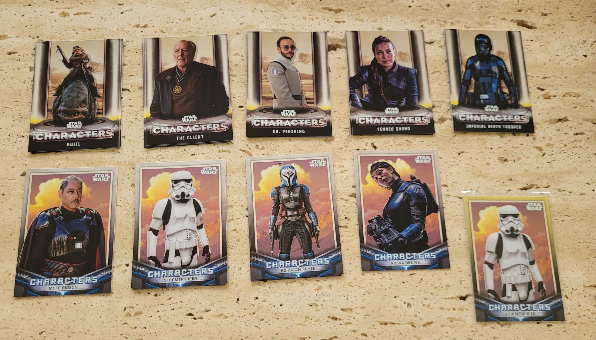 The Mandalorian - Topps trading cards Rare Blue