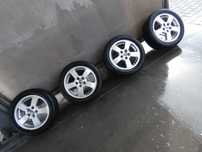 Koła Skoda - Alufelgi z Oponami 195/50/15 Bieżnik 7-8mm 5x112 Tanio !!