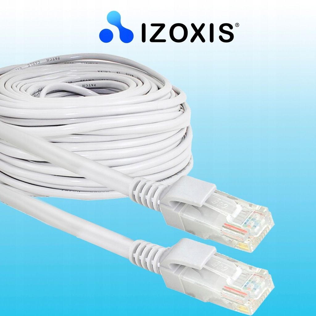 Kabel przewód sieciowy LAN RJ45 UTP ethernet skrętka 30 metrów