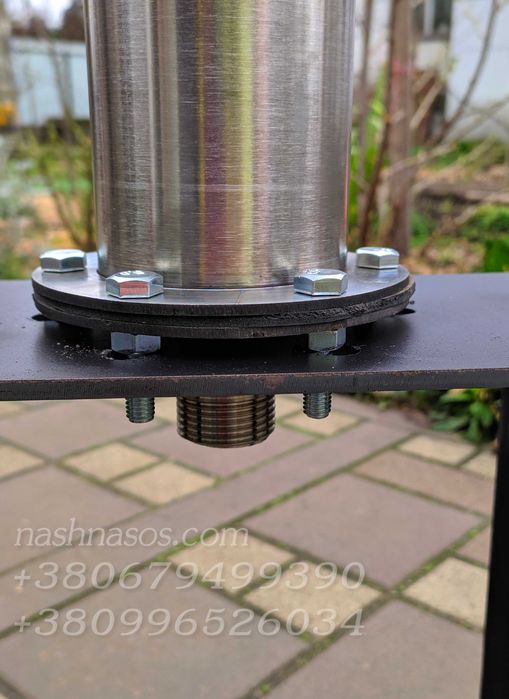 Ручний насос колонка для води купити в Україні. Комплект з підставкою