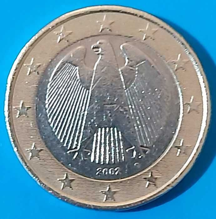 1 Euro de 2002 D  da Alemanha