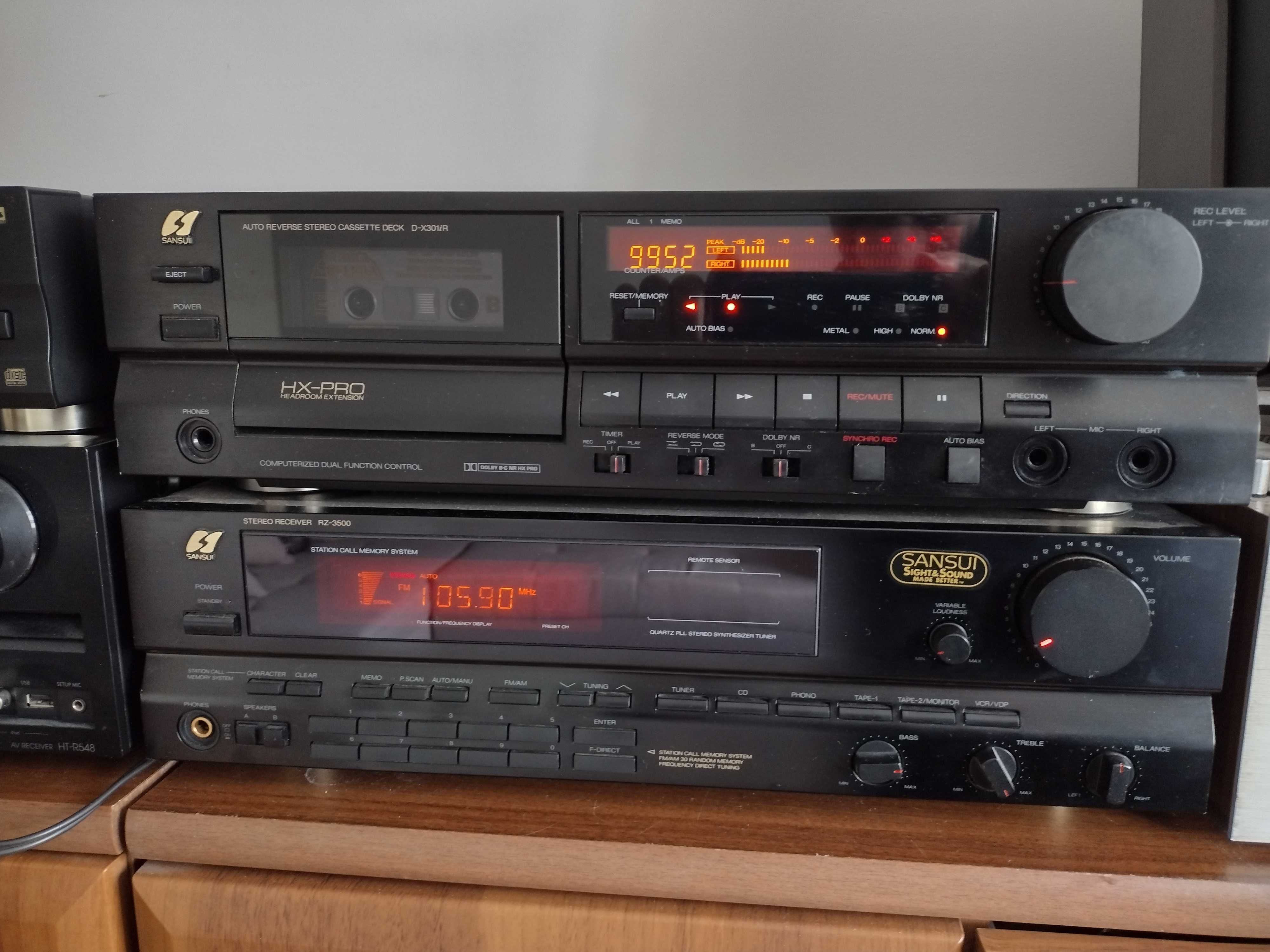 Sansui  RZ-3500  Sansui deck D-X301 i R / nie diora unitra sharp gf
