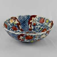 Taça porcelana do Japão, decoração Imari, Período Meiji – séc. XIX
