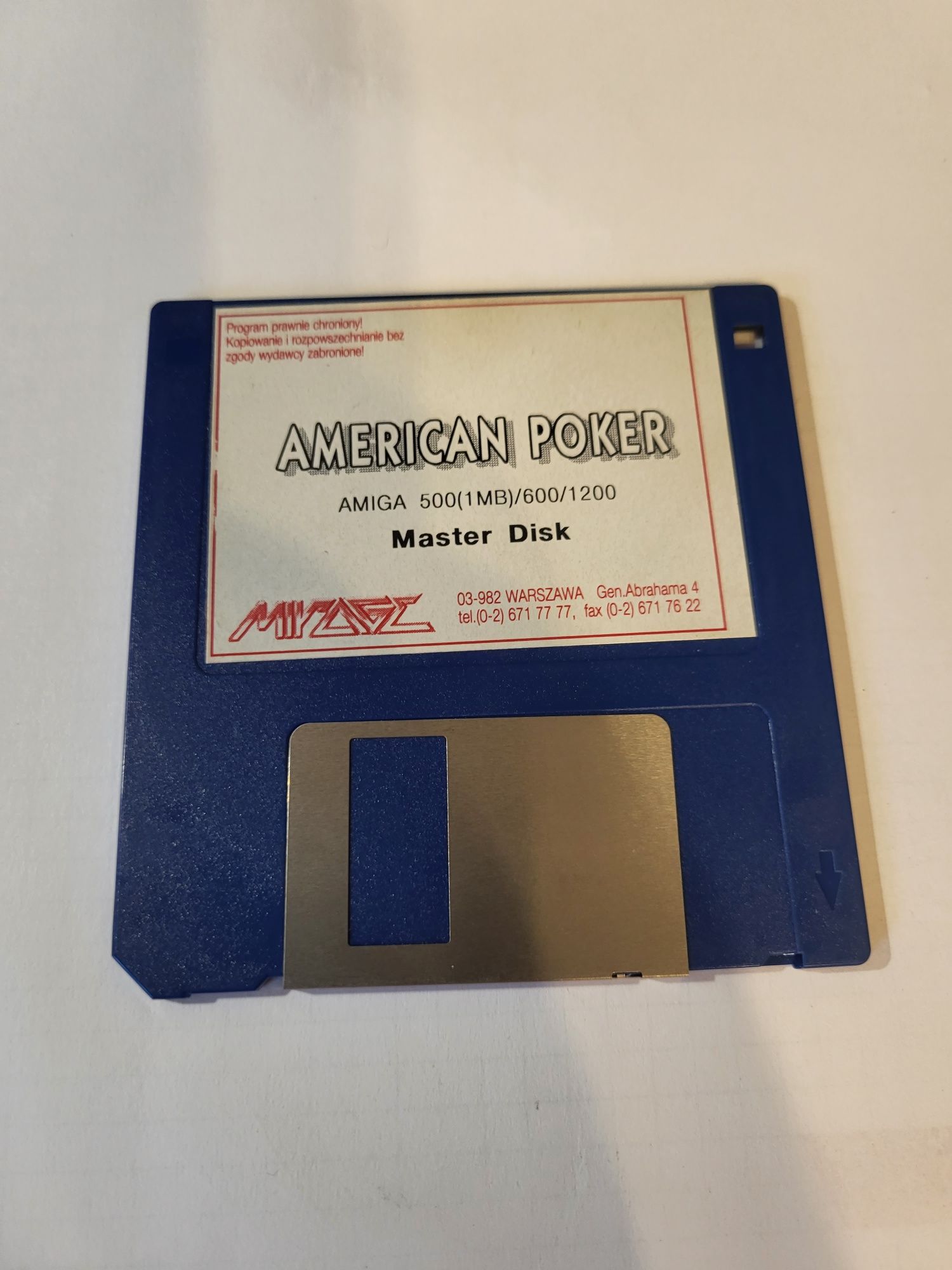 Gra Commodore Amiga American Poker - Oryginał