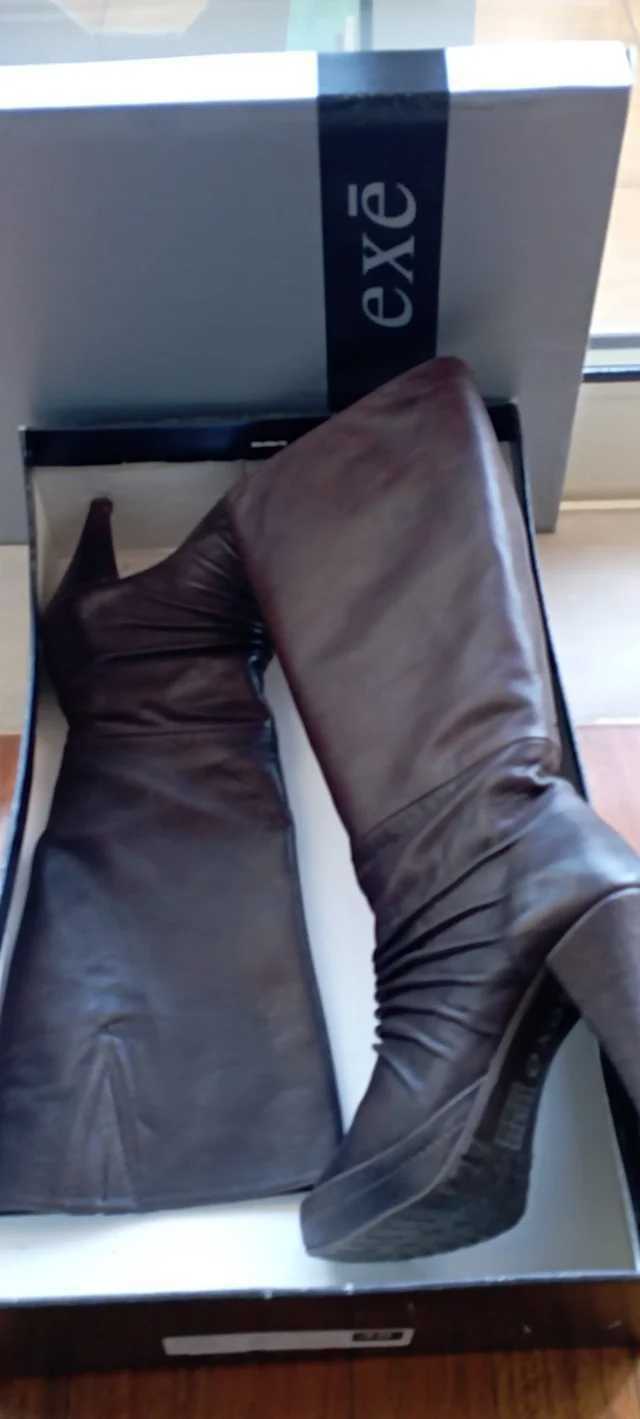Botas Exē 35, Castanho Escuro