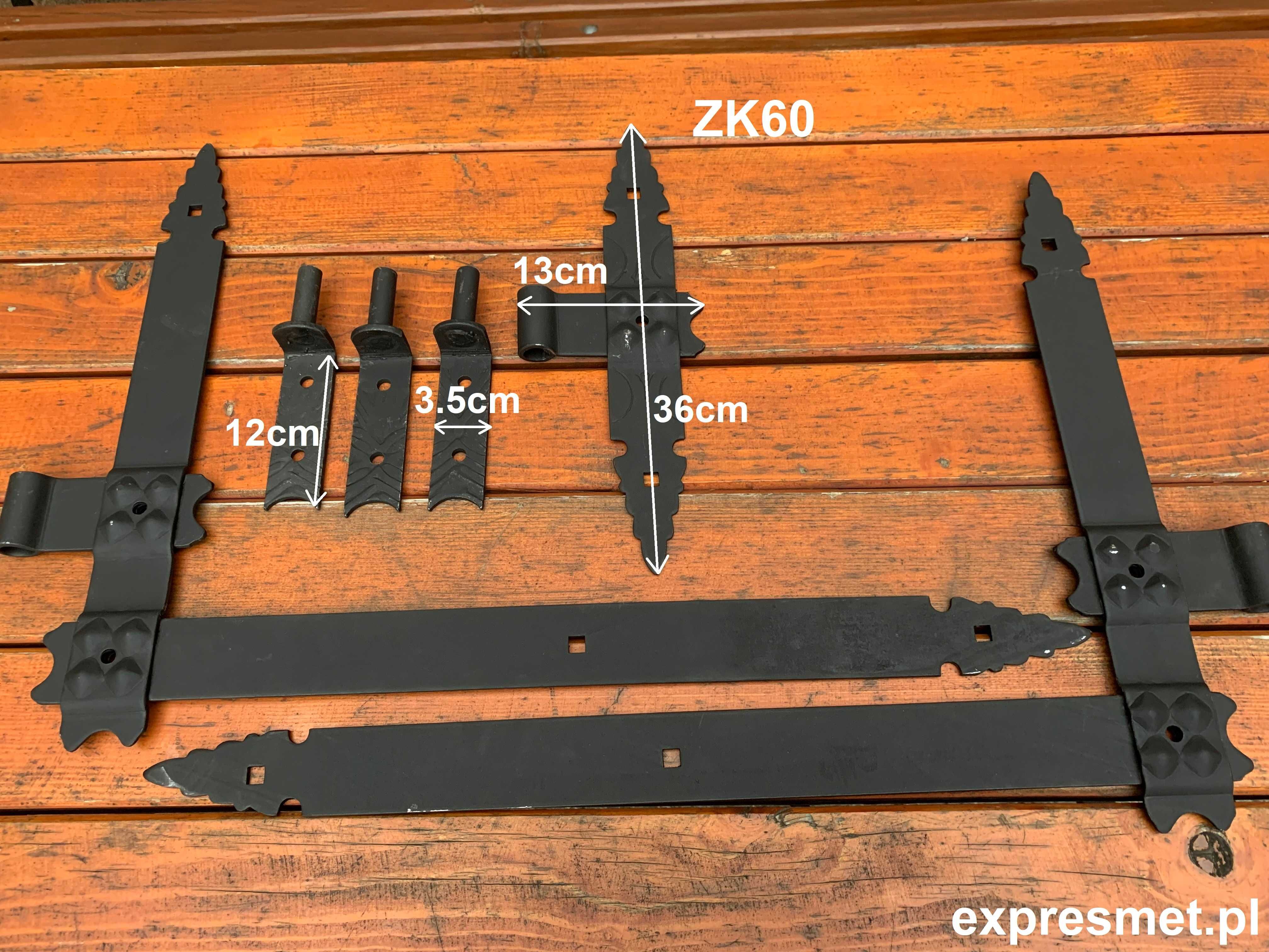 Zawias kątowy kuty 600 mm KOWALSTWO OKUCIA DRZWI BRAM furtek NOWOŚĆ!