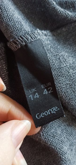 Sg Sweter damski błyszczący kardigan ze srebrną nitką 40 , 42 L