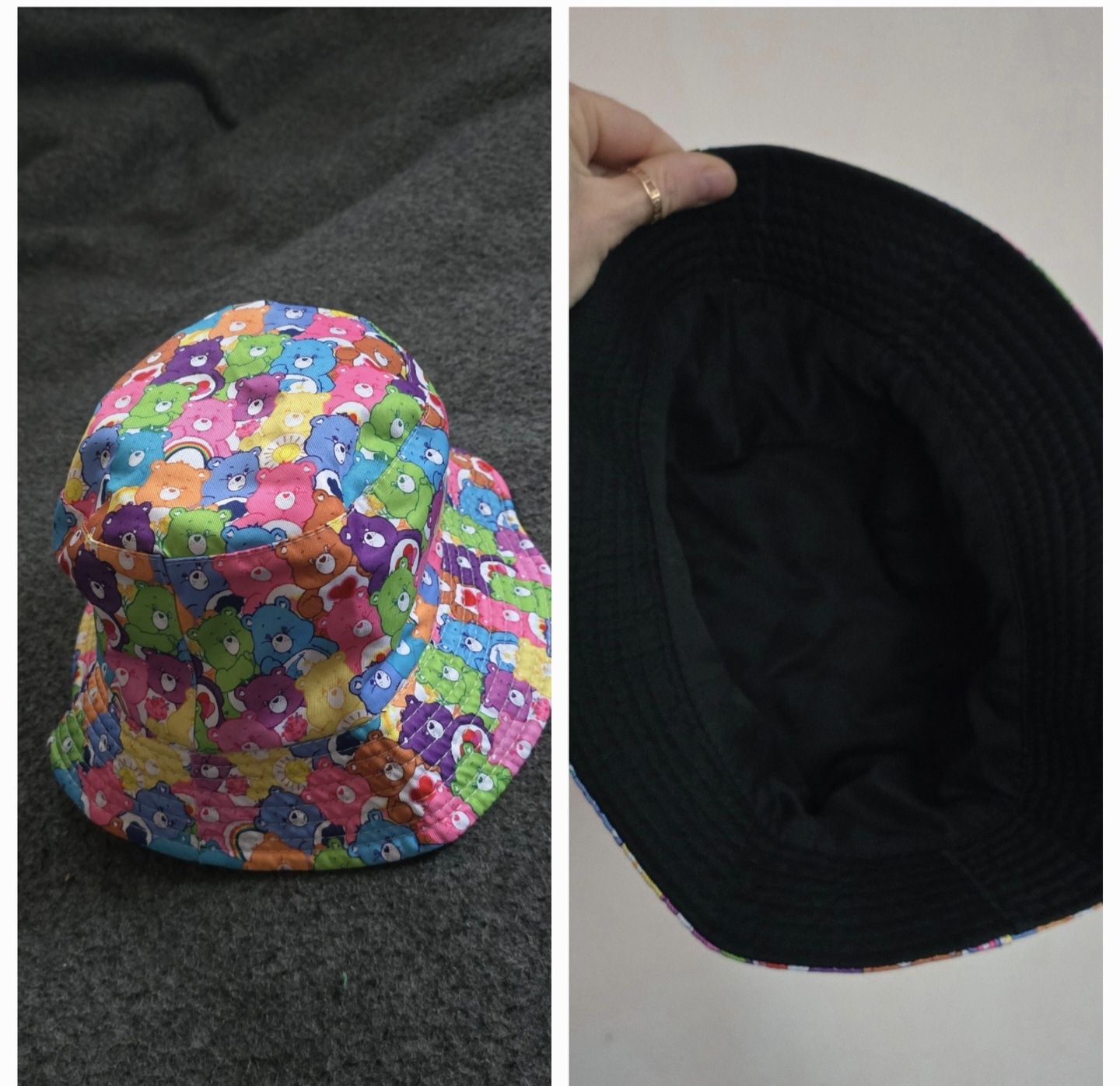 Панама літня, чорна, Смайл, L-XL.