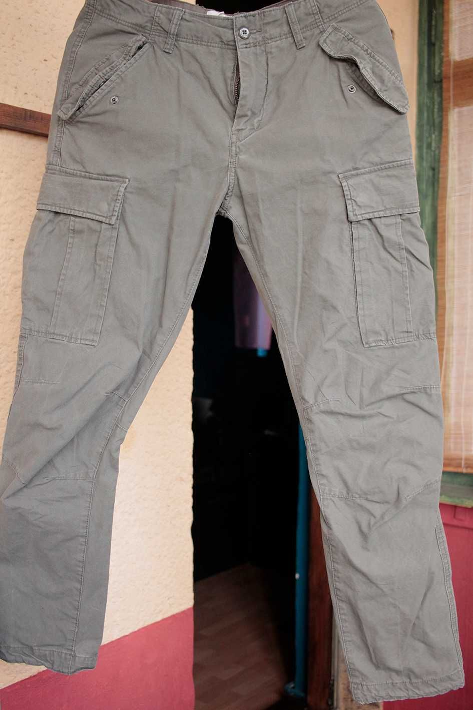 Spodnie męskie bojówki Cargo H&M męskie dwie pary S