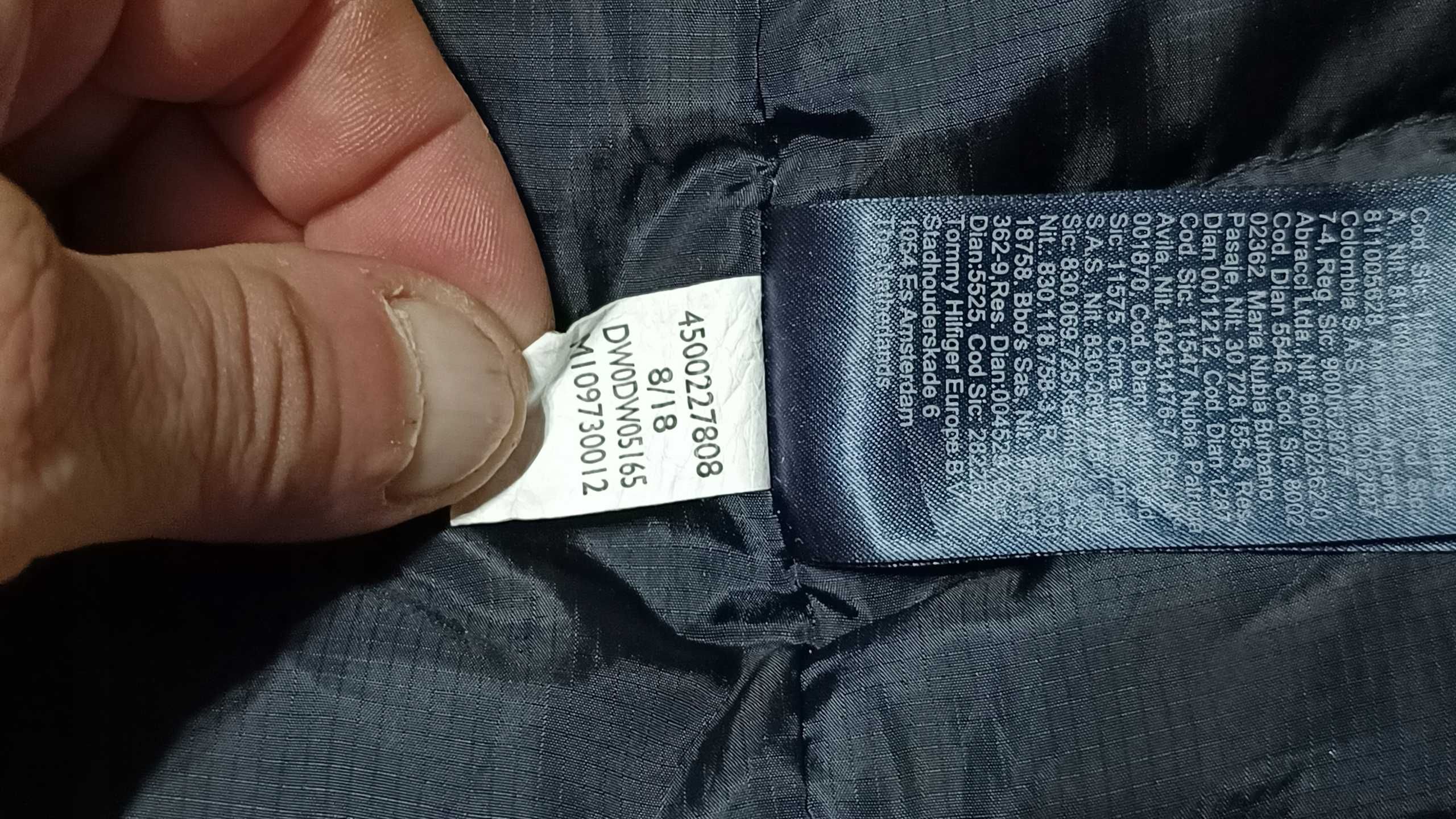 Damska zimowa kurtka puchowa 3/4 TOMMY JEANS TECHNICAL DOWN r.S st.bdb