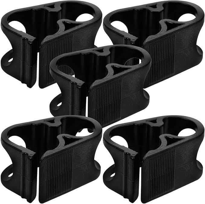 5 x Opaski zaciskowe do węży przewodów wody regulowane czarne SOLUSTRE