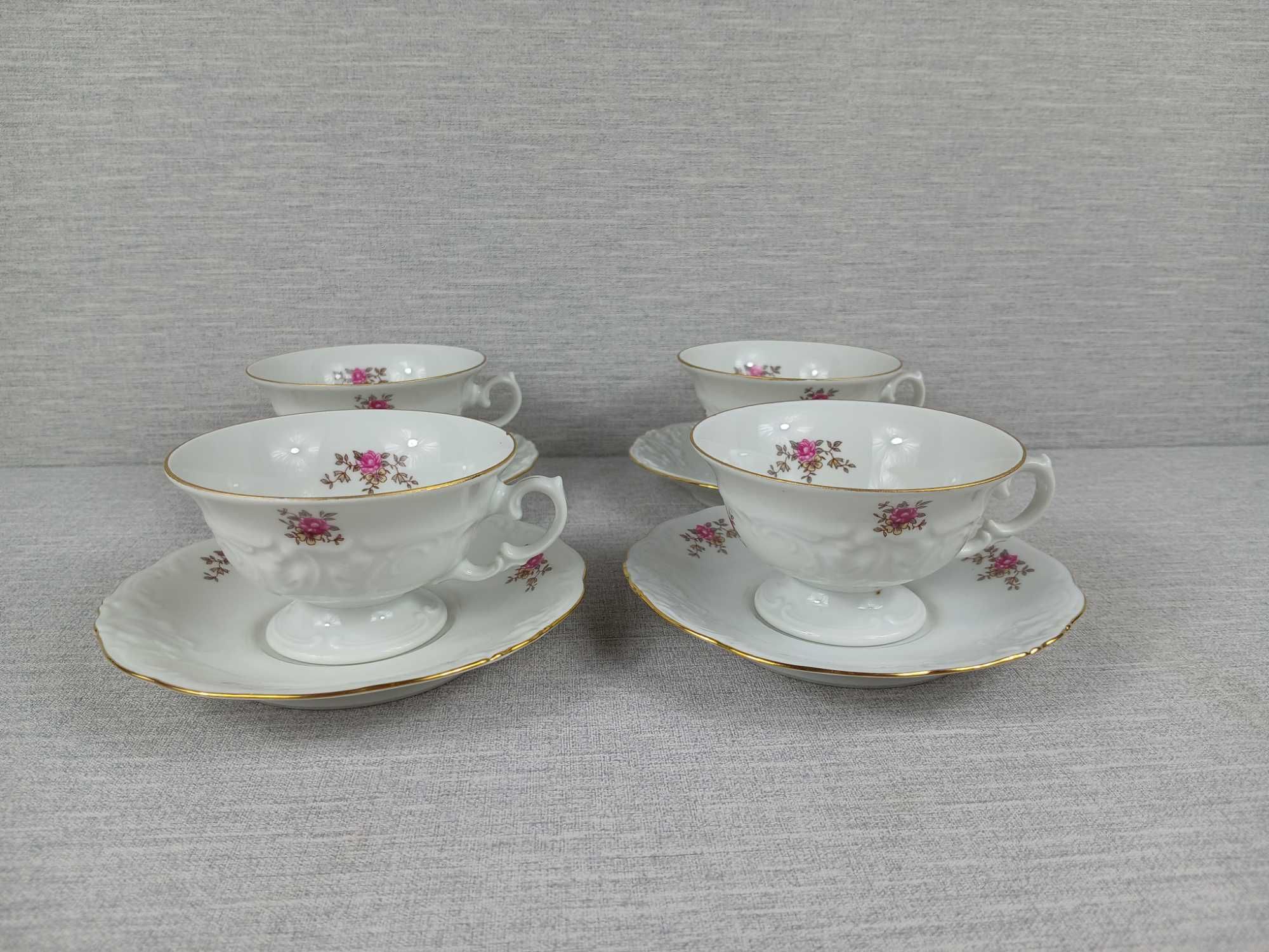 4 duo Wałbrzych Made in Poland 1952 - 1951 Porcelana Filiżanka 90 ml