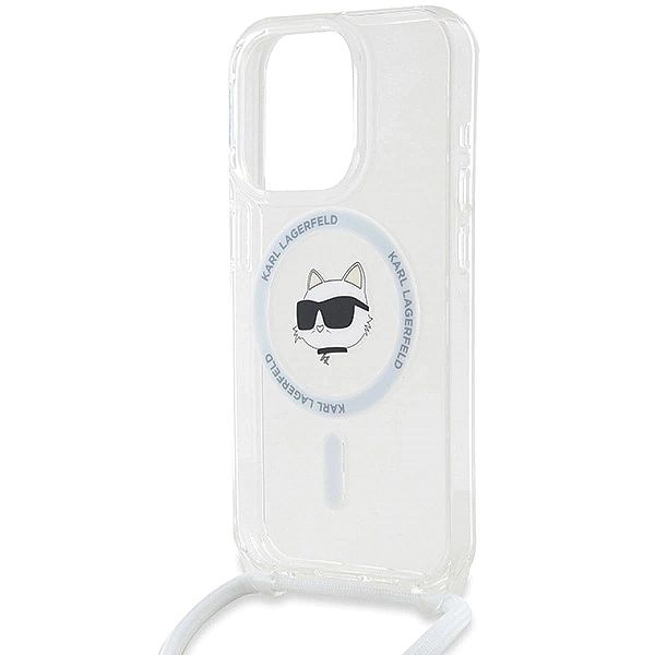 Etui Karl Lagerfeld IML Choupette Head&Cord MagSafe na iPhone 15 Pro M