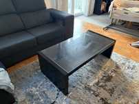 Mesa centro sala com tampo de vidro