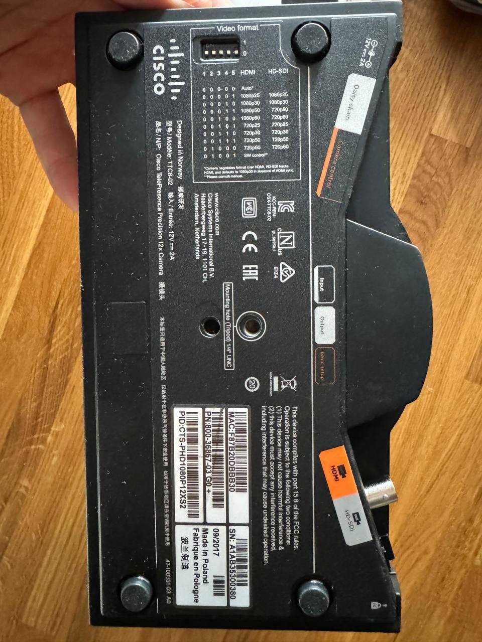 Система конференц зв'язку Cisco SX20 Quick Set CTS-SX20N-12X-K9