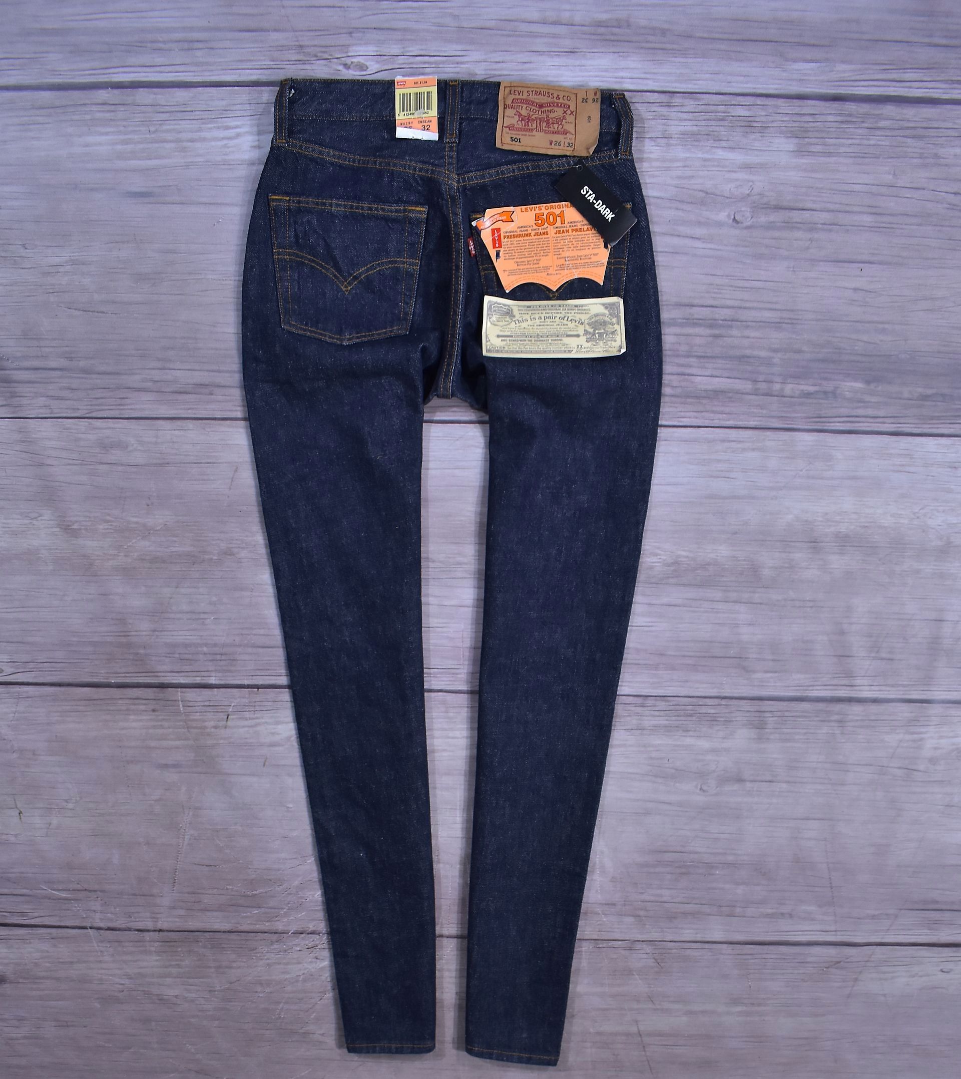 LEVIS 501 Damskie Spodnie Jeansowe Jeansy W26 L32