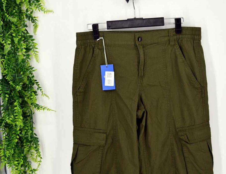 Spodnie bojówki Divided 44 ciemny khaki