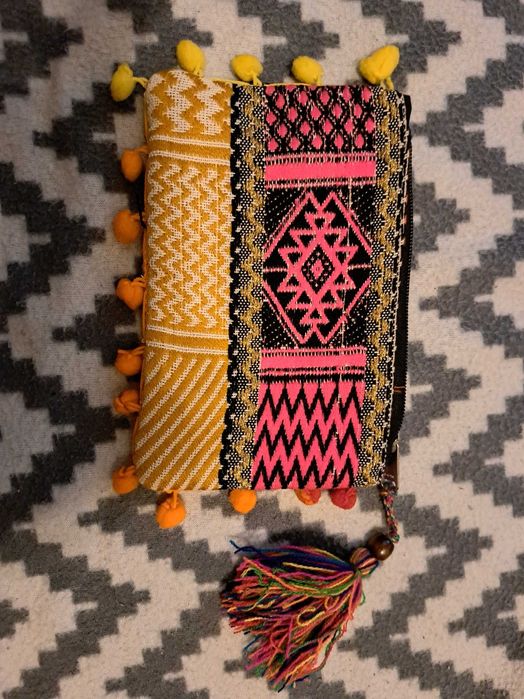 Indyjska kosmetyczka/saszetka, hippie, etno, boho