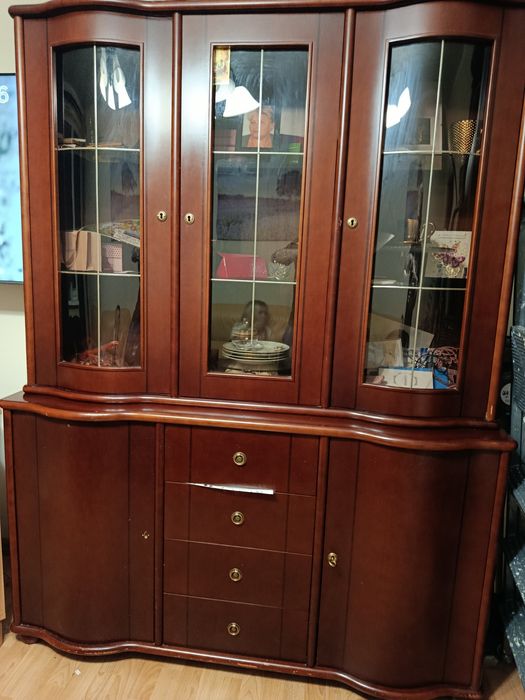 Meble do salonu z prawdziwego dębu.