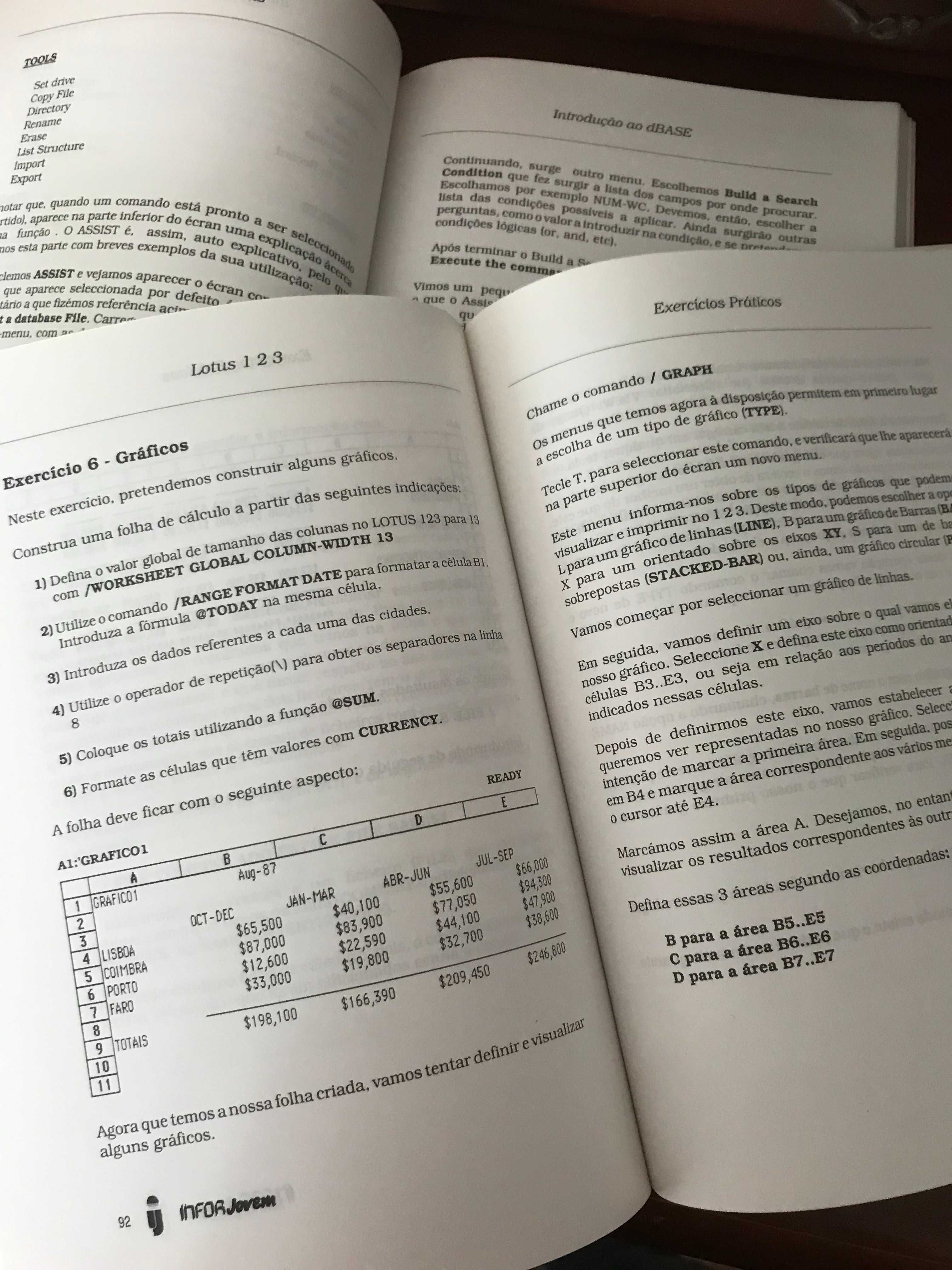 Manuais Inforjovem - Lotus 123 e dBase