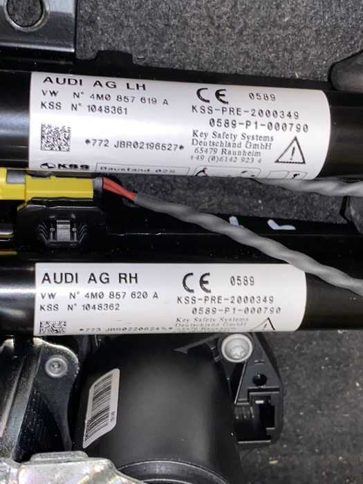 Ремінь пасок безпеки натягувач audi q7 4m airbag передгій задній