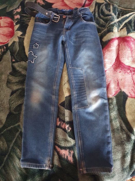 Утеплені джинси на ріст 128