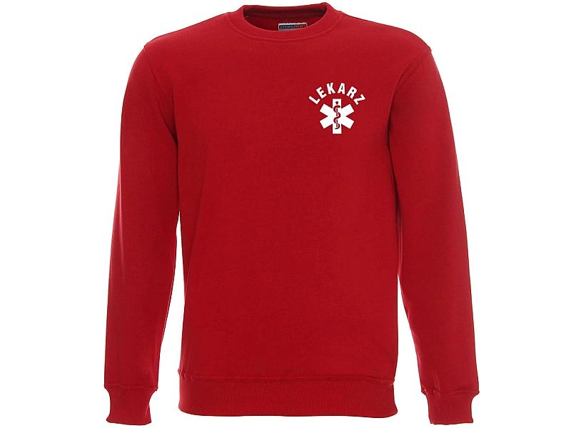 Bluza ratownicza FUNKCYJNA męska czerwona (S)