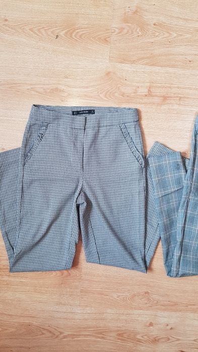 Стильные красивые штаны штани брюки брючки клетка в клетку Zara Зара