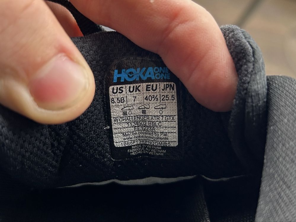 Оригінал! Кросівки Hoka Challenger Atr 7 Gore Tex 40.5 розмір 03536