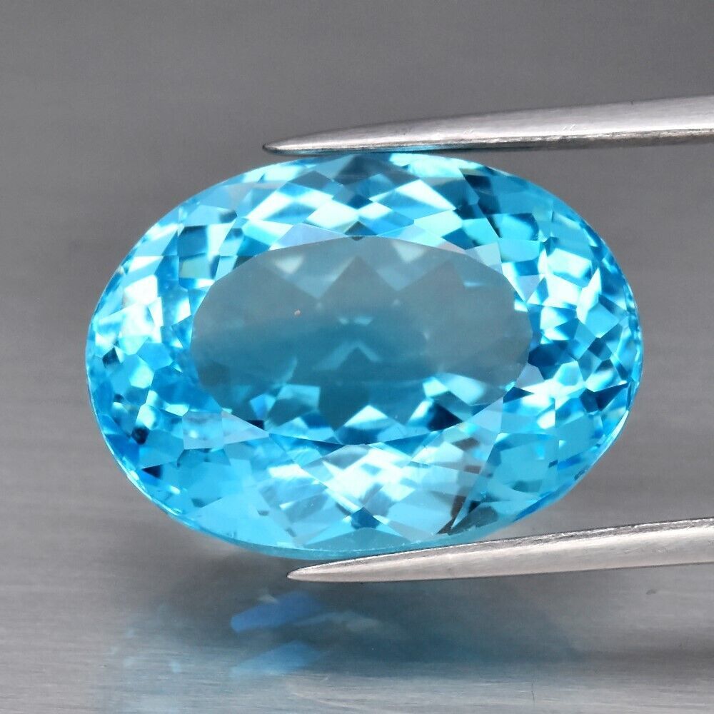 niebieski topaz na duży pierścionek 12,3ct