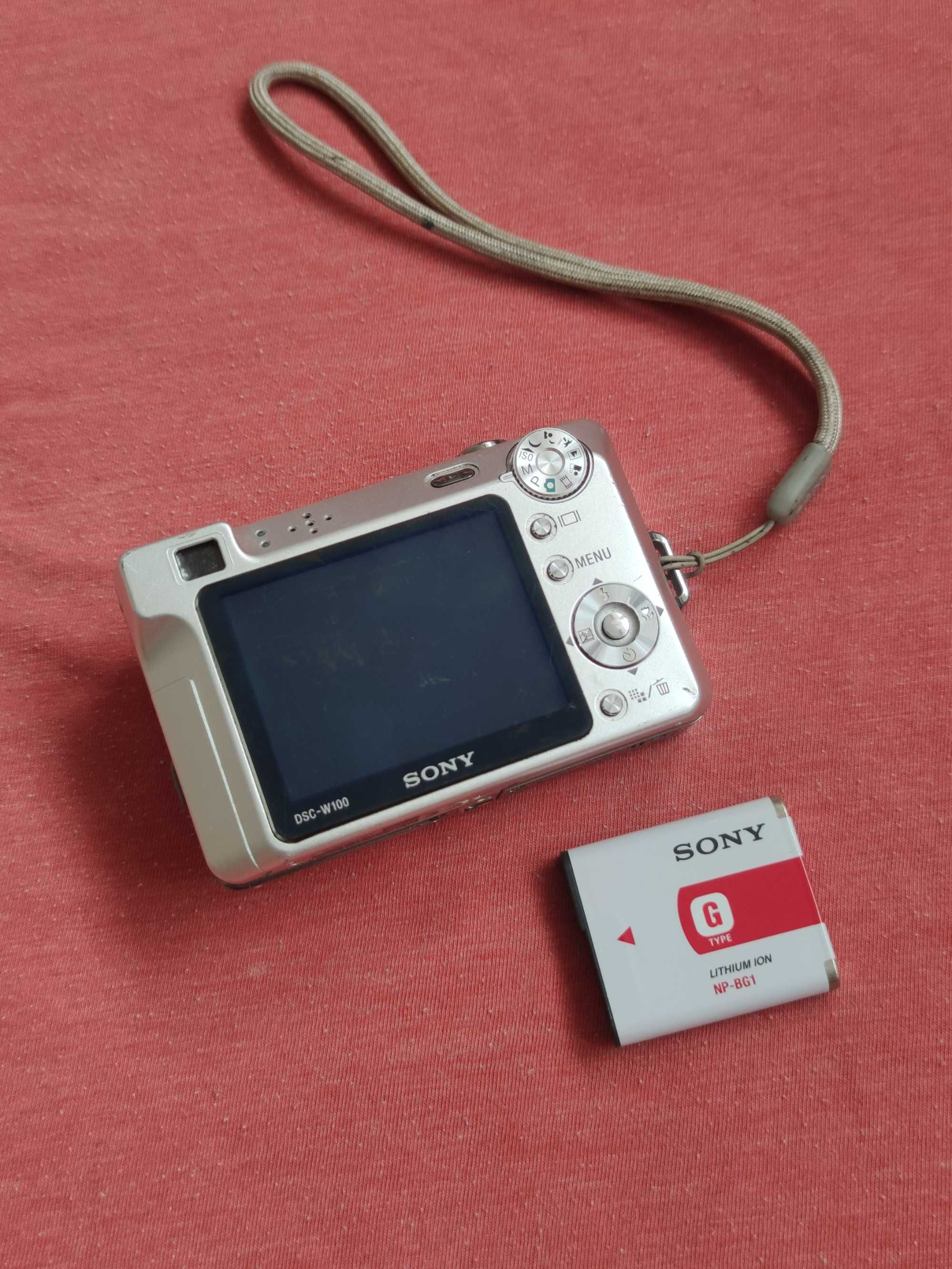 Sony DSC-W100 aparat cyfrowy Cyber-Shot NP-BG1 retro photo